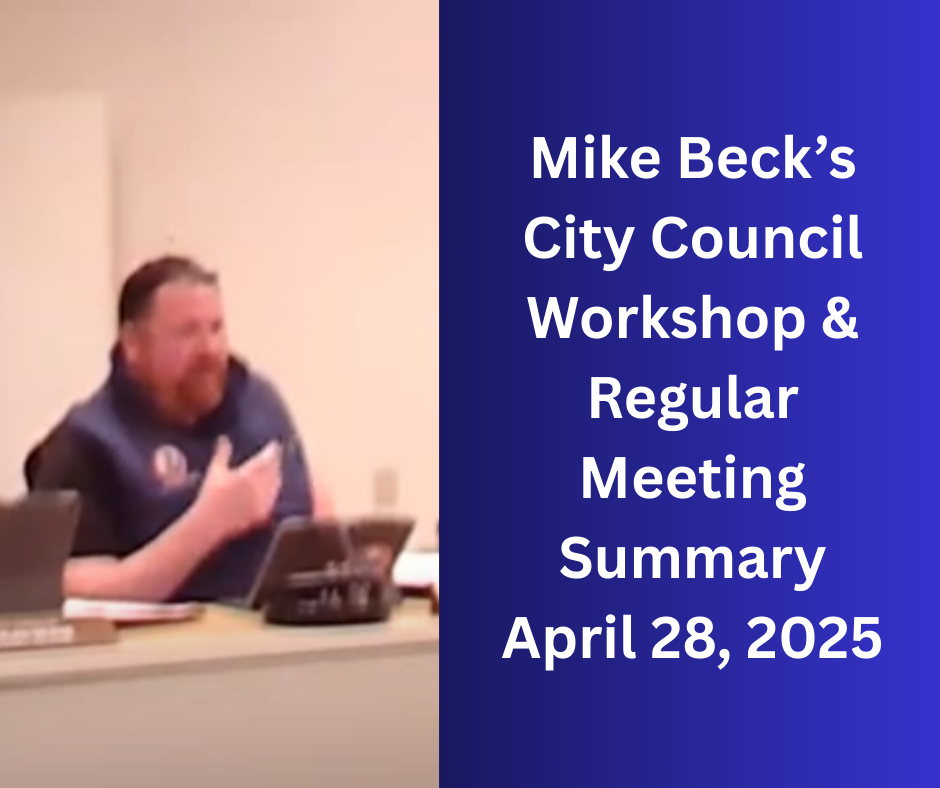 City Council Workshop & Regular Meeting Summary April 28, 2025