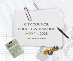 May 14 Budget Workshop