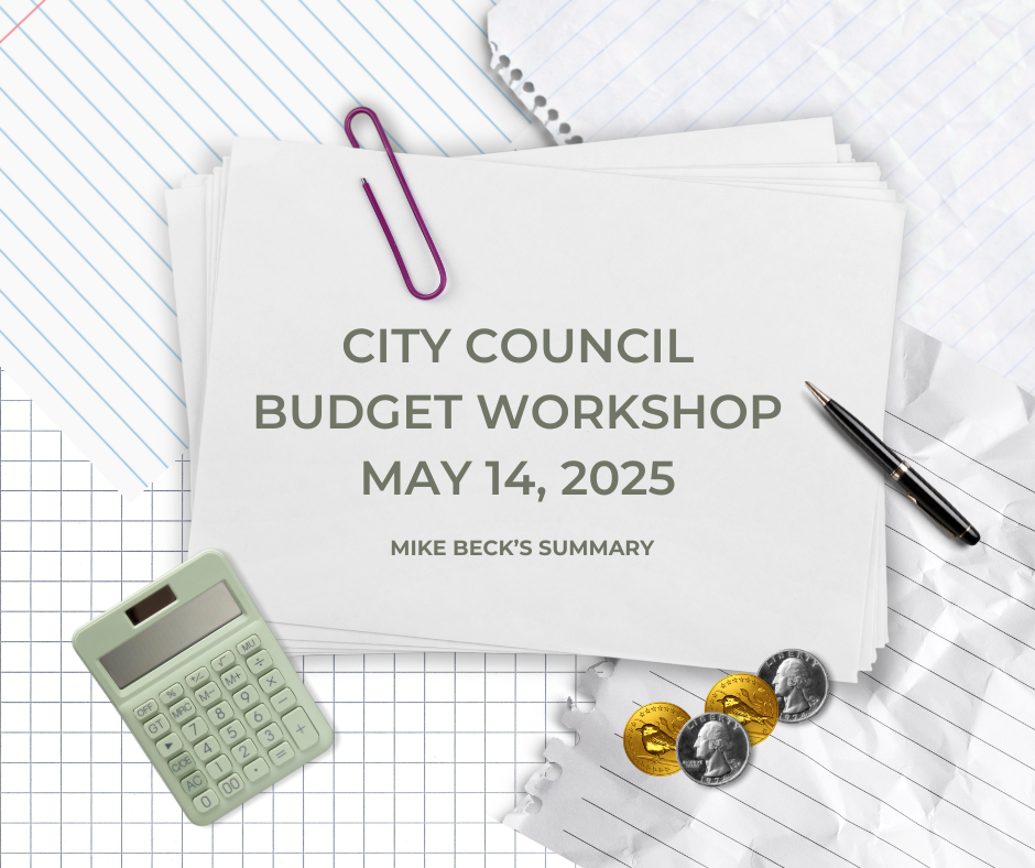 May 14 Budget Workshop