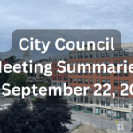 City Council Meeting Summaries for Sept 22 2025